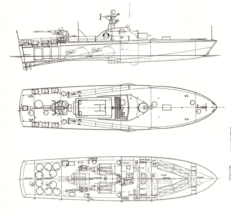 Чертежи торпедного катера для моделирования - 97 фото